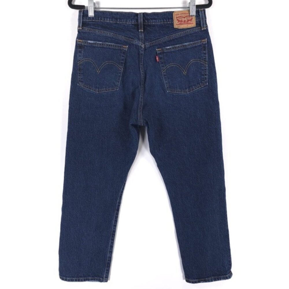 Levi’s 501 Button Fly Jeans Crop Semi Distressed 36200-0184 Size W31 L26 - Picture 2 of 13